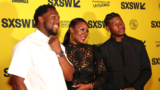 (L-R) Tosin Cole, Andrene Ward-Hammond, and Bentley Green attend the "61st Street" premiere – SXSW 2022 – Photo by Errich Petersen/Getty Images for SXSW