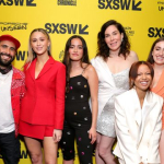 (L-R) Ali Herting, David Hinojosa, Maria Bakalova, Chase Sui Wonders, Halina Reijn, Myha'la Herrold, Rachel Sennott and Lee Pace attend the "Bodies Bodies Bodies" premiere – SXSW 2022 – Photo by Rich Fury/Getty Images for SXSW