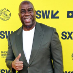 Earvin "Magic" Johnson attends the "They Call Me Magic" premiere – SXSW 2022 – Photo by Michael Loccisano/Getty Images for SXSW
