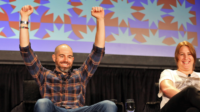 Ted Lasso Strikes Back – (L-R) Kip Kroeger and Melissa Brown Mccoy – SXSW 2022 – Photo by Diego Donamaria/Getty Images for SXSW