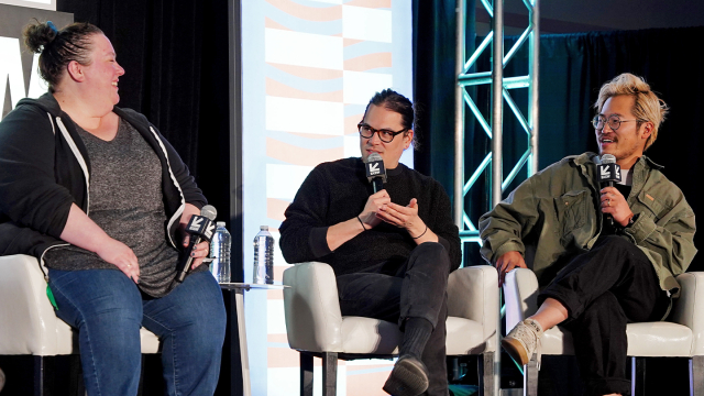 Pulling Off Everything Everywhere All At Once with Allison Rose Carter, Jonathan Wang and Daniel Kwan – SXSW 2022 – Photo by Jason Bollenbacher/Getty Images for SXSW
