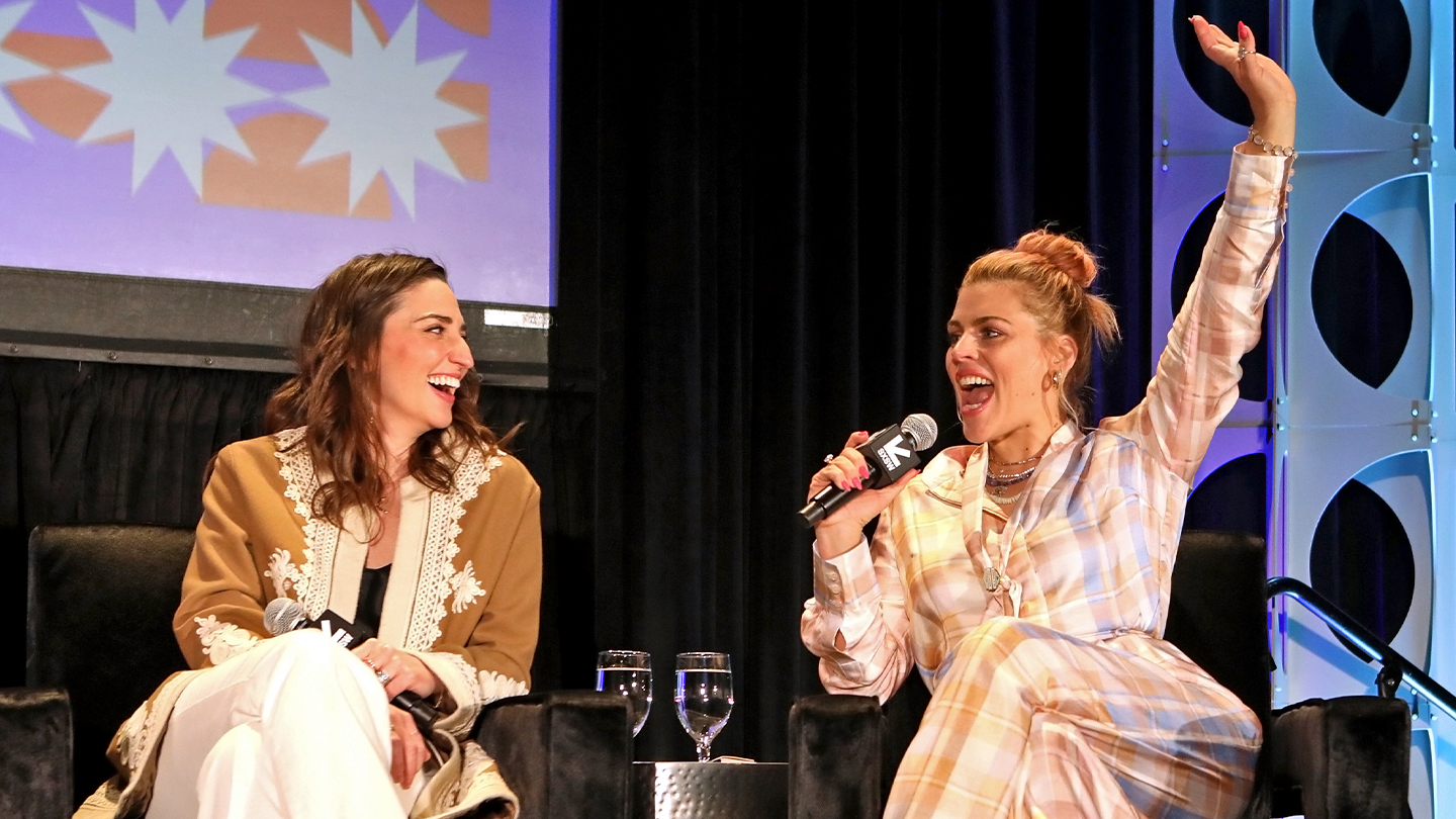 Peacock's Girls5eva is Ready for The Comeback – (L-R) Sara Bareilles and Busy Philipps – SXSW 2022 – Photo by Samantha Burkardt/Getty Images for SXSW
