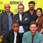 “The Boys” are Back! Inside Prime Video's Hit Series – (L-R) Chace Crawford, Eric Kripke, Jessie T. Usher, Christian Slater, Karl Urban, Jensen Ackles, Karen Fukuhara and Laz Alonso – SXSW 2022 – Photo by Travis P Ball/Getty Images for SXSW