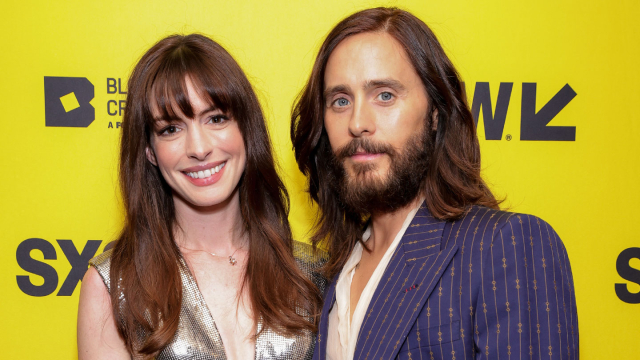 Anne Hathaway and Jared Leto attend "WeCrashed" premiere – SXSW 2022 – Photo by Rich Fury/Getty Images for SXSW