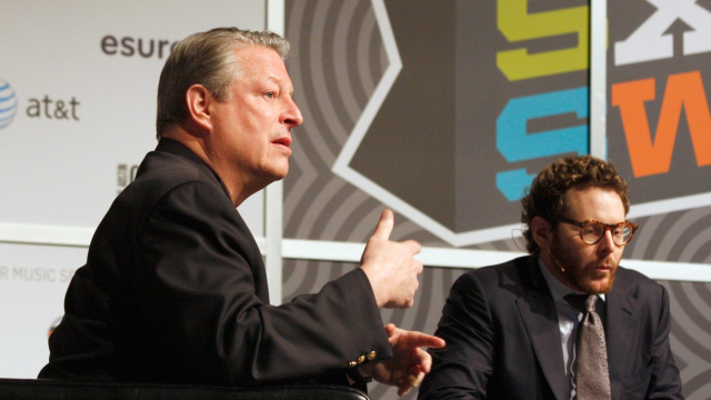 Al Gore and Sean Parker – SXSW 2012 – Photo by Heather Kennedy/WireImage