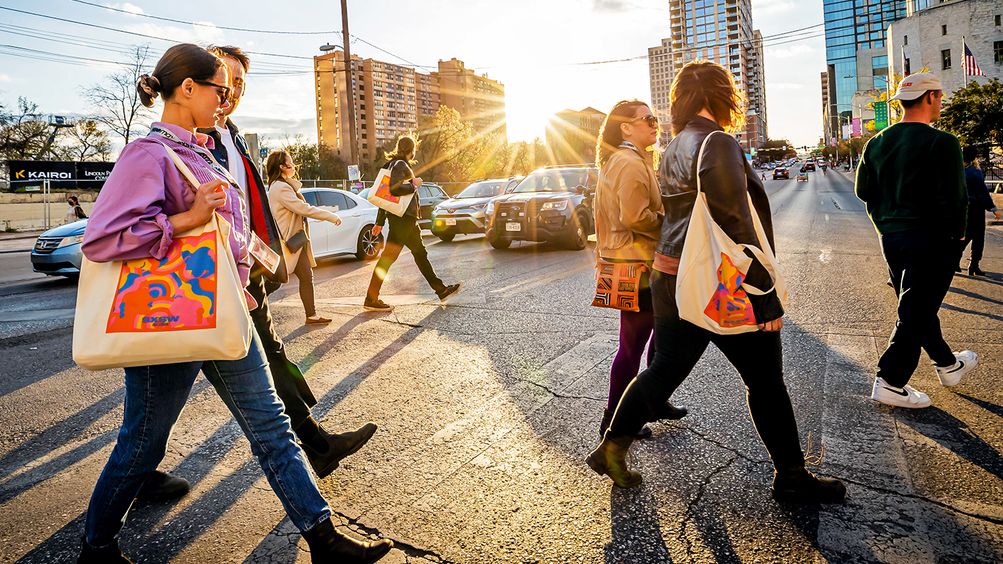 SXSW Attendees – Photo by Aaron Rogosin