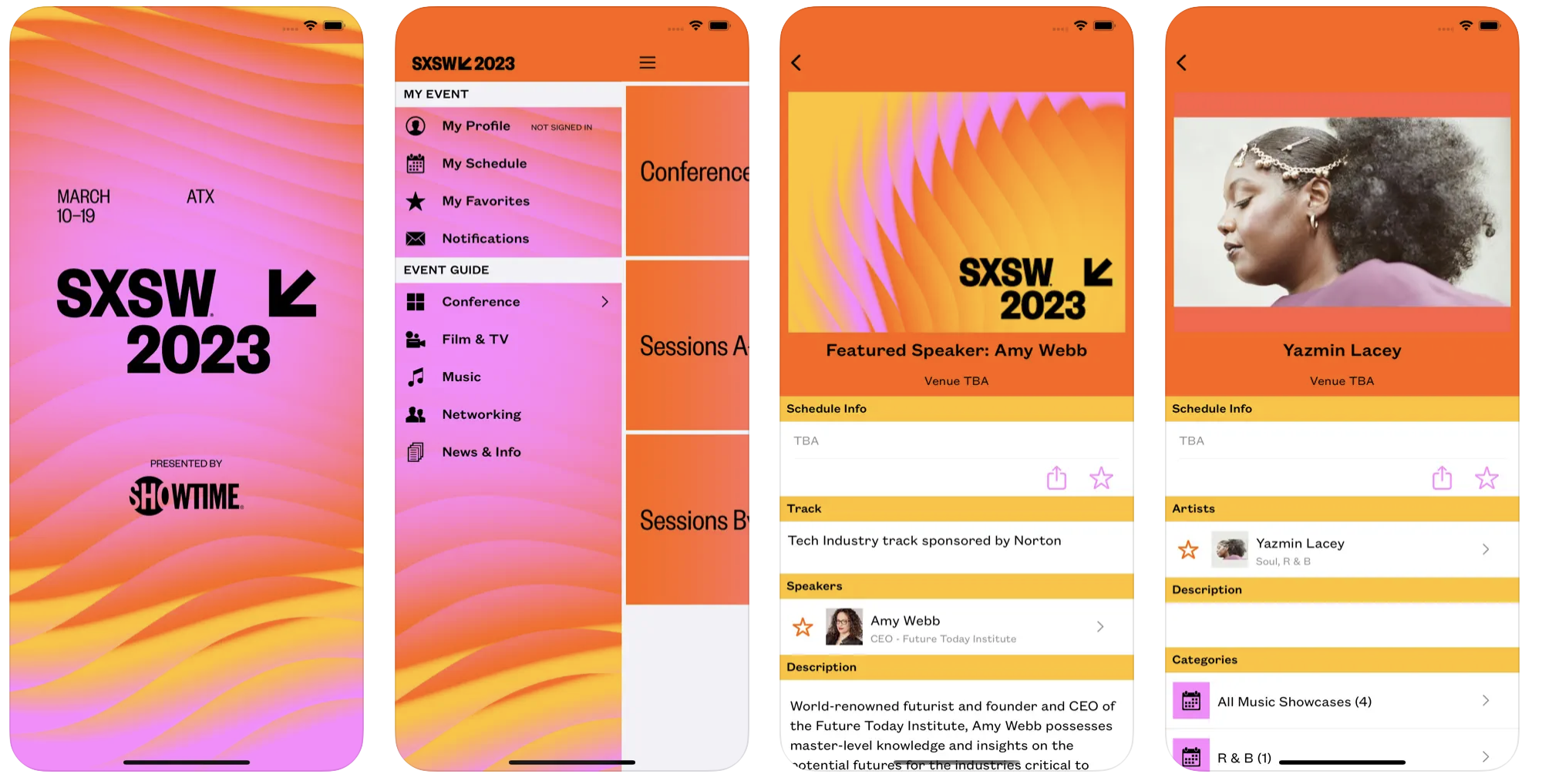 SXSW GO mobile app – 2023 SXSW screenshots 