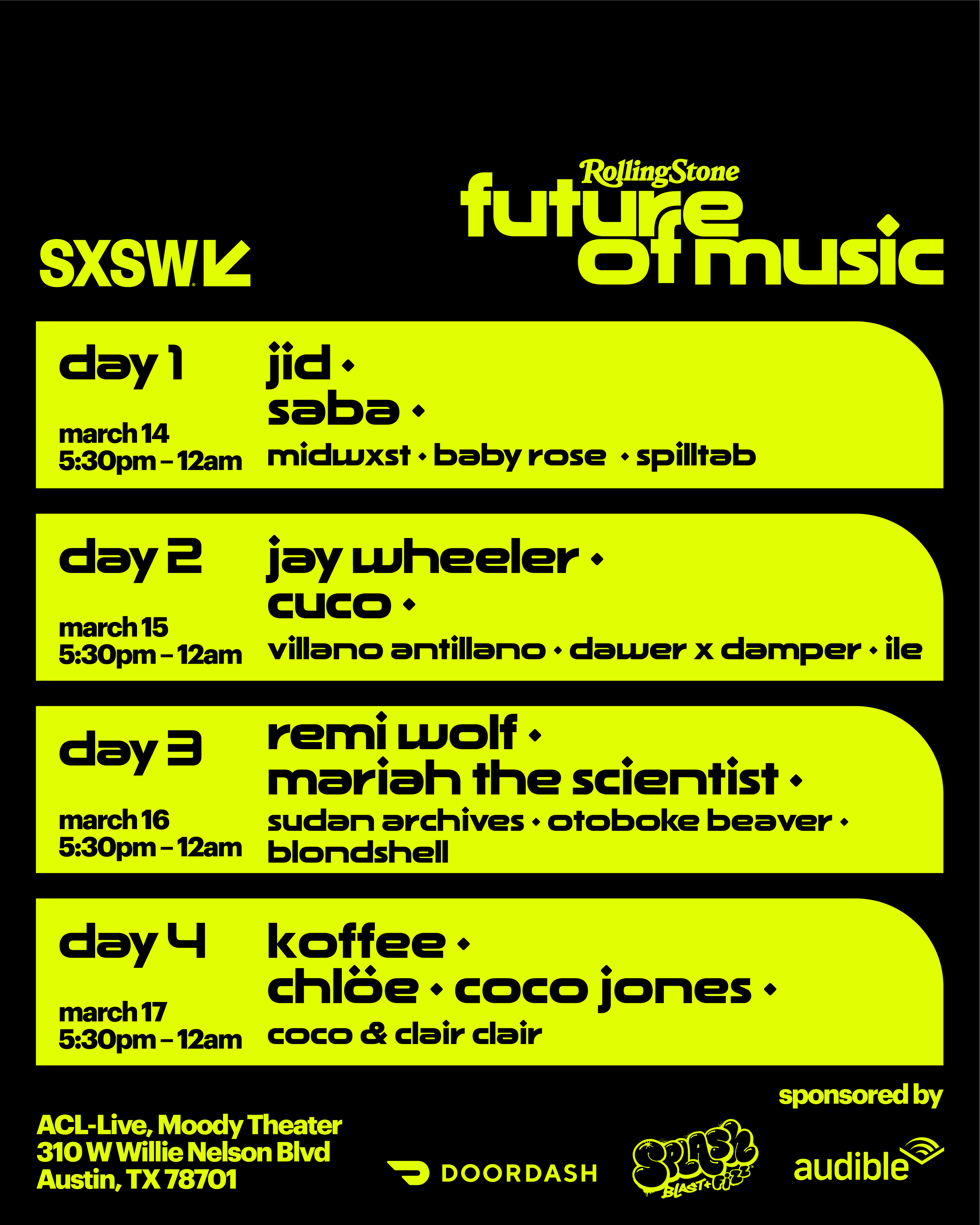 Sxsw Music Festival 2024 Lineup Angil Brandea