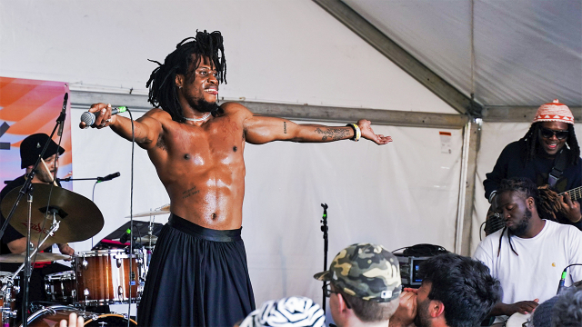 Obongjayar on the International Day Stage - SXSW 2023 - Photo by Kimmi Cranes