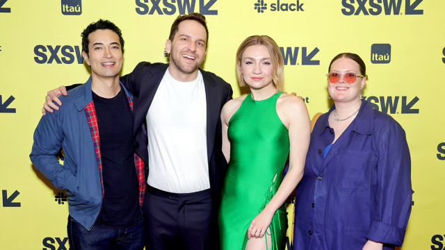 (L-R) Michael Lukk Litwak, Paloma Garcia-Lee, Grace Kuhlenschmidt attend "Molli And Max In The Future" World Premiere – SXSW 2023 – Photo by Michael Loccisano/Getty Images for SXSW