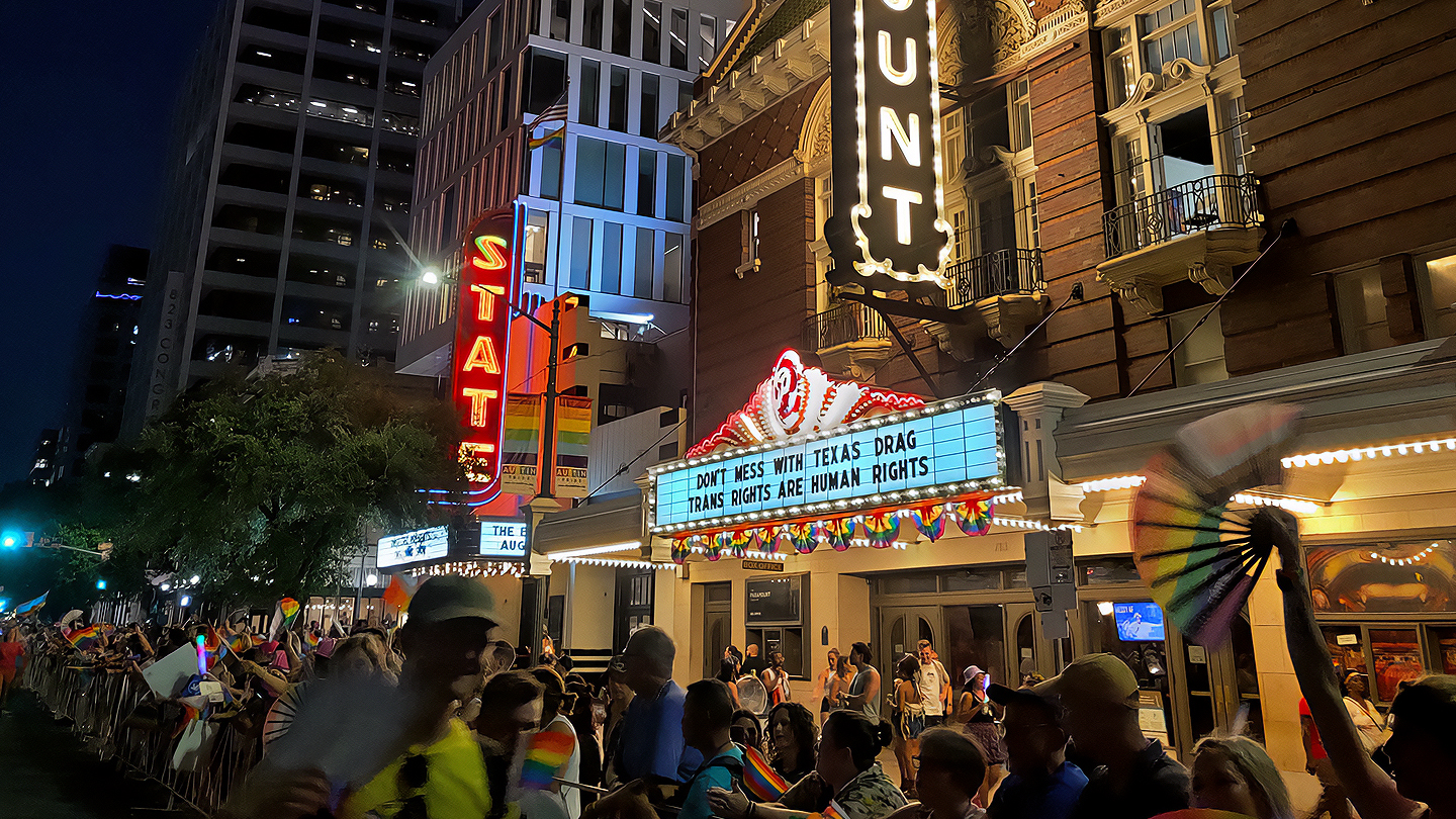 Austin Pride 2023 - Paramount Theater Marquee