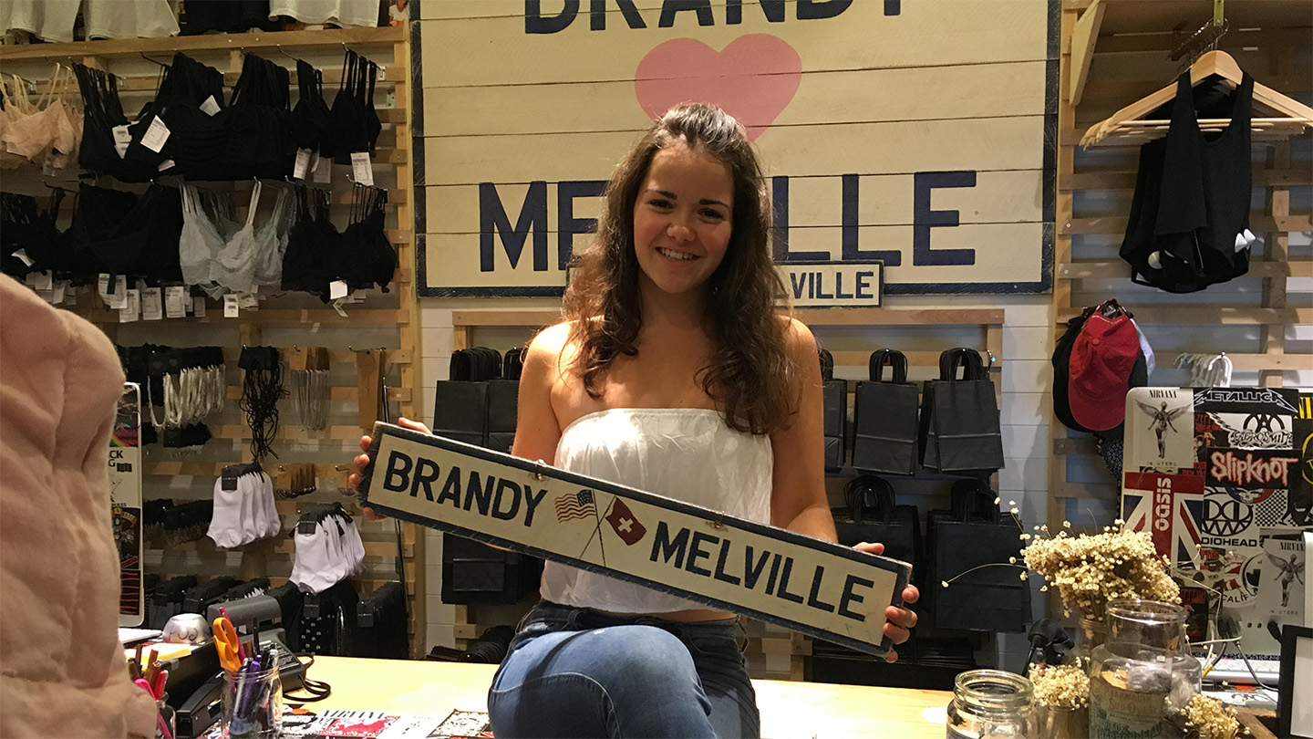 Shopping as an experience: the art of visual merchandising at Brandy  Melville – green is the new black