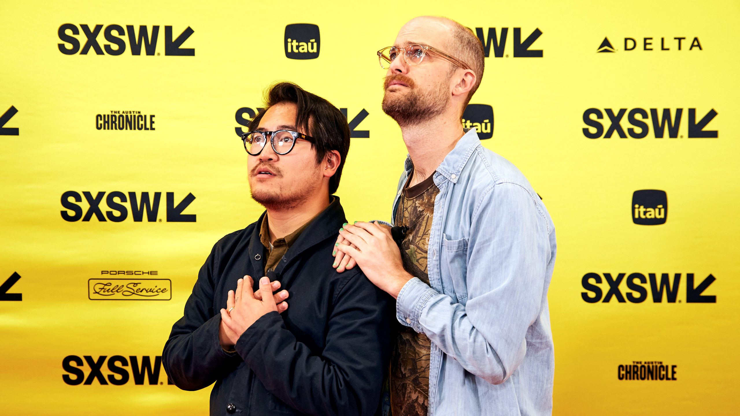 Daniel Kwan and Daniel Scheinert at their SXSW 2024 Keynote Session - Photo by Mike Jordan