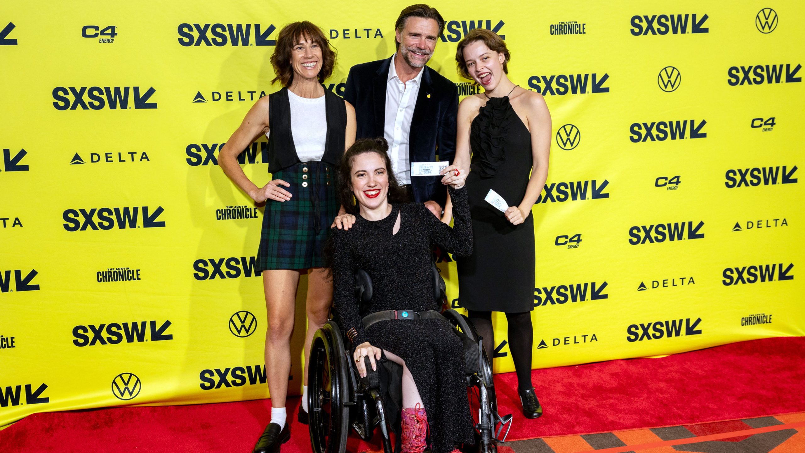 (L-R) Jackie van Beek, Hannah Diviney, Jeremy Lindsay Taylor, and Josephine Blazier – 