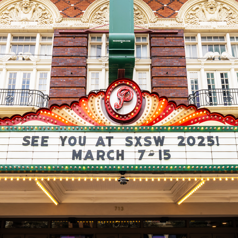 2025 SXSW Dates - Paramount Marquee - Photo by Tico Mendoza