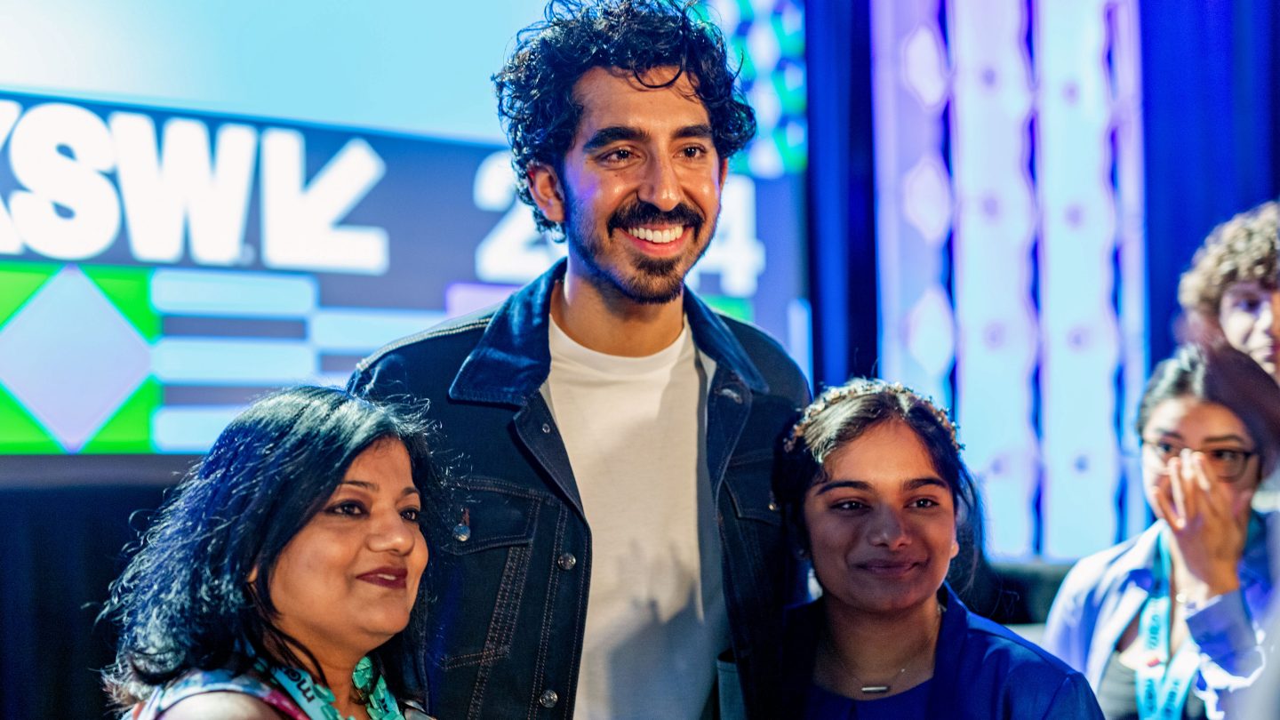 Dev Patel with fans after Featured Session - Photo by Marina Alvarez