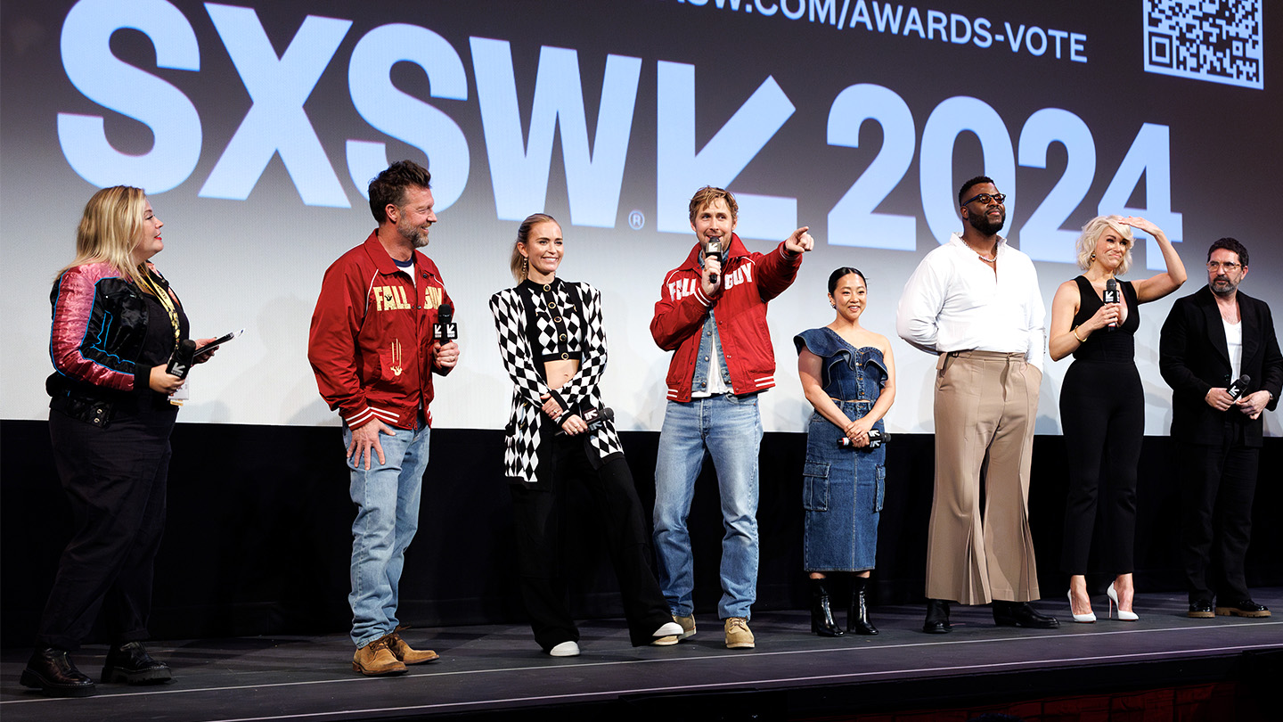 Post Screening Q&A at The Fall Guy SXSW 2024 World Premiere - PHOTO BY Miguel Esparza