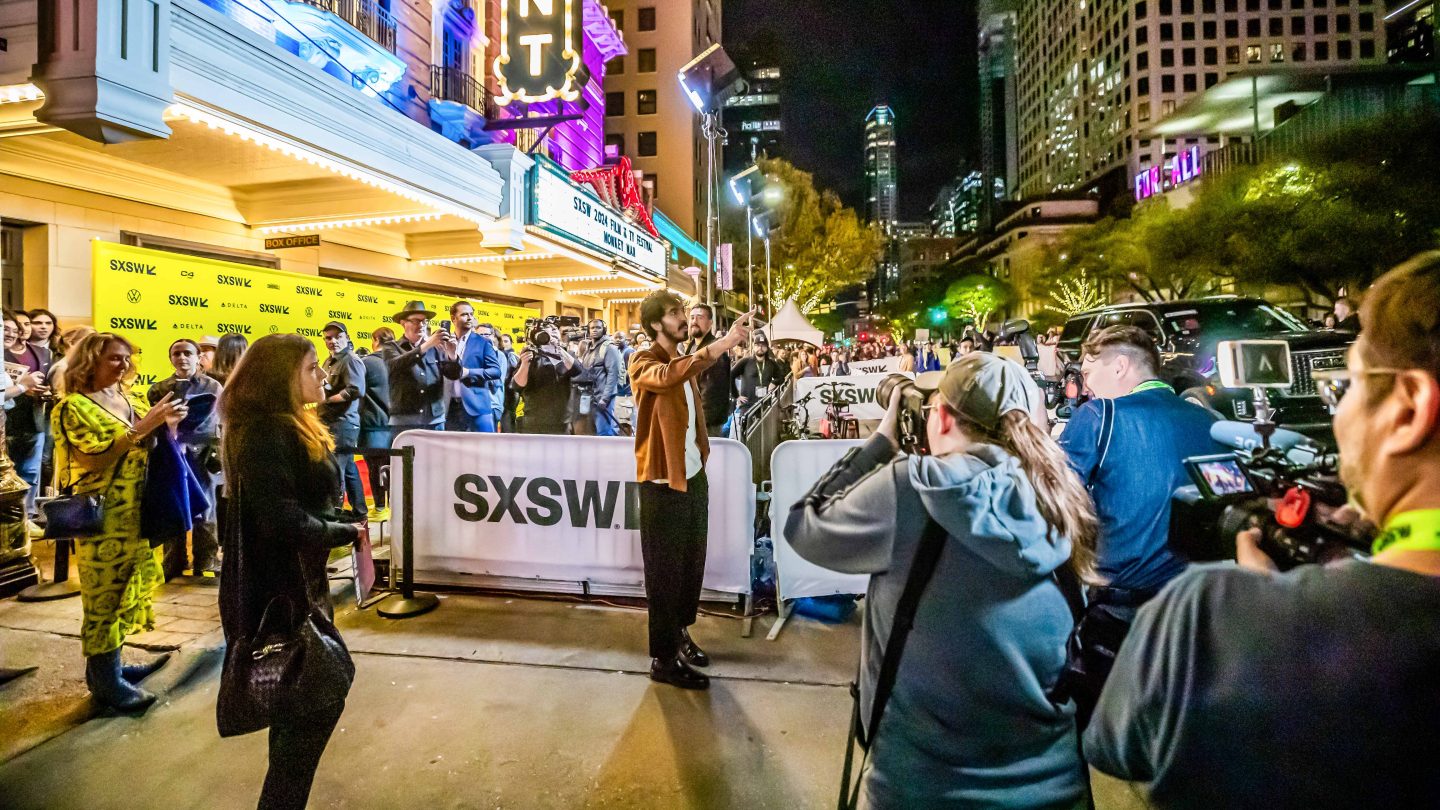 Dev Patel arrives to the World Premiere of Monkey Man at SXSW 2024 - Photo by Aaron Rogosin