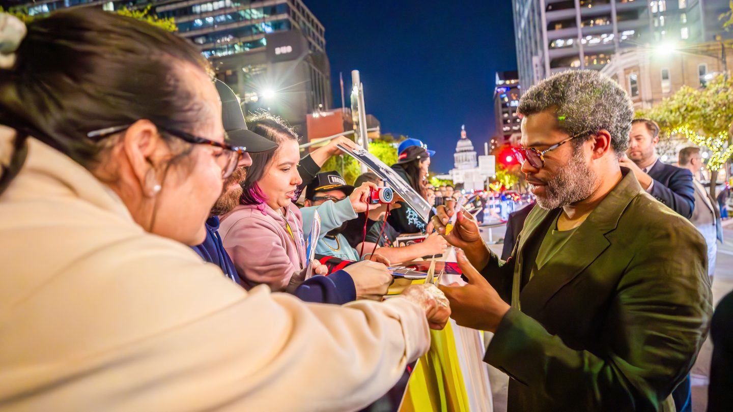 Jordan Peele arrives to the World Premiere of Monkey Man at SXSW 2024 - Photo by Aaron Rogosin