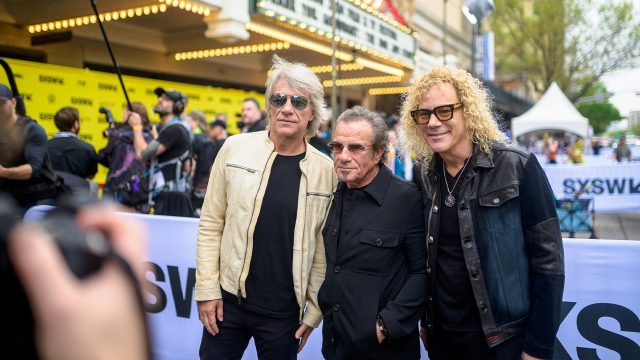 Jon Bon Jovi, Tico Torres and David Bryan at the SXSW 2024 World Premiere of 