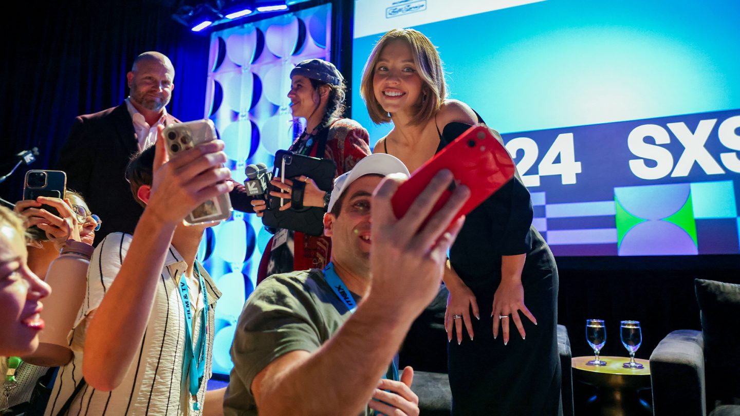 Sydney Sweeney with fans at SXSW 2024 - Photo by Benedict Jones